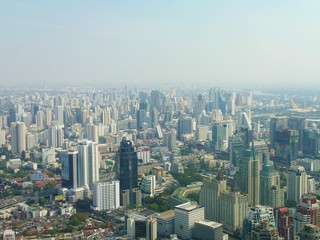 Fototapeta na wymiar Smog in Asian City. Bangkok. Thailand.