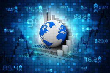 business graph background