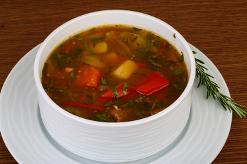 Caucasian soup - chanakhi