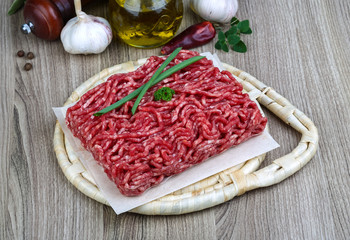 Minced beef meat