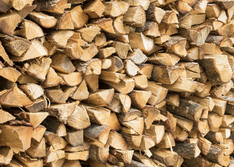 Bois rangé (vue en oblique)