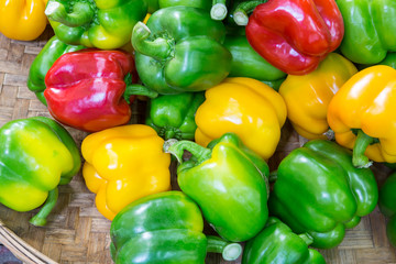 Colorful sweet peppers