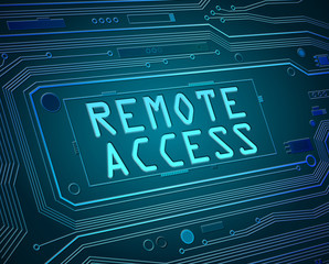 Remote access concept.