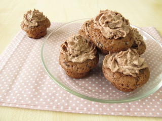 Schokoladen Mini-Cupcakes