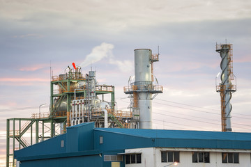 Fototapeta premium Petrochemical industrial plant, Oil and gas refinary