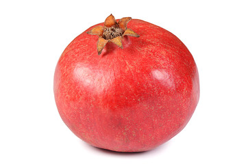 The fresh pomegranate isolated