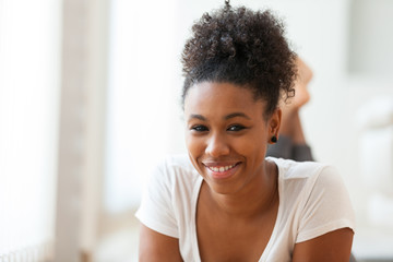 Beautiful African American woman portrait  - Black people