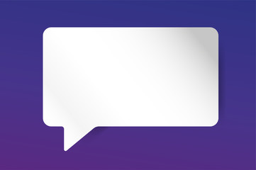 Quote blank template bubble empty design