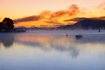 Fototapeta premium Lake Worth at sunrise