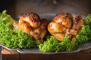 Grilled mini chicken