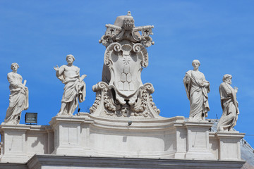 Fototapeta na wymiar Chigi Family coat of arms, Vatican