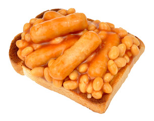 Sausages And Beans On Toast