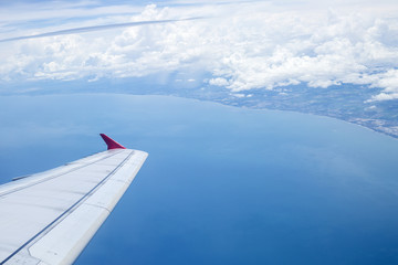 Fototapeta premium Airplane wing