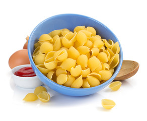 pasta shell isolated on white