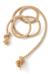 ship rope isolated on white