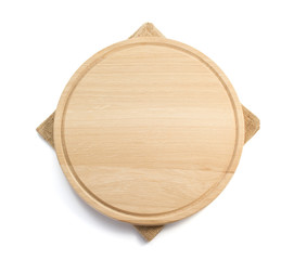 cutting board and napkin