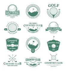 Foto op Canvas Golf country club logo, labels and design elements © Vlad Klok