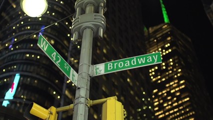 Broadway street sign