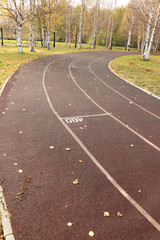 running track of stadium