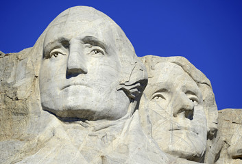 Mount Rushmore National Memorial, symbol of America located in the Black Hills, South Dakota, USA