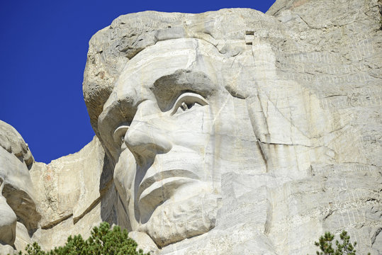 Mount Rushmore National Memorial, symbol of America located in the Black Hills, South Dakota, USA