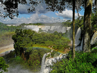 Rainbow at Iguazu Falls, Brazil