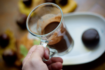 Hot chocolate for cold autumn days