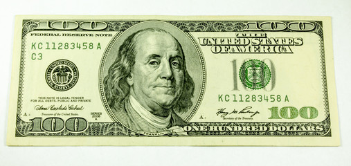 Hundred dollars bill