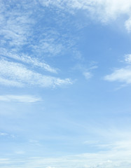 clouds in the blue sky background