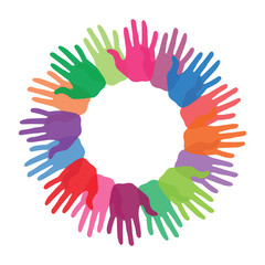Colorful hands