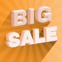 Big Sale 3D Promotion Flyer.