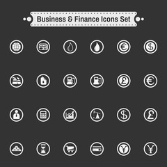 Buisiness icon set.