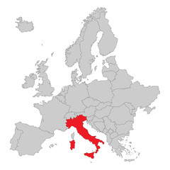 Naklejka premium Europa - Italien
