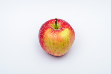 Red yellow apple isolated