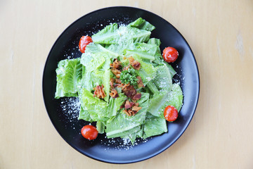 ceacar salad in close up