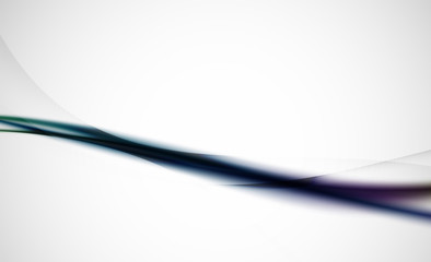 Wave abstract background, green blue and purple colors