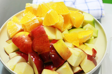 mix fresh healthy fruit