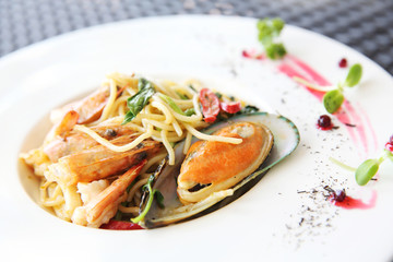Spaghetti seafood