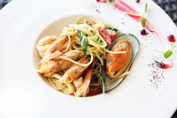Spaghetti seafood