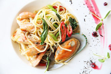 Spaghetti seafood