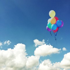Globos en el cielo
