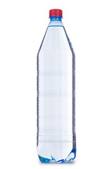 Water bottle isolated on the white