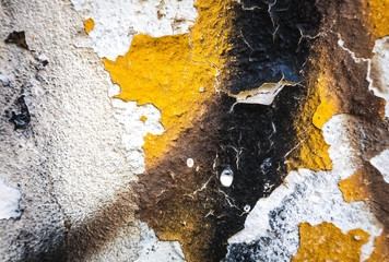 Grunge wall texture with peeling paint,great background or