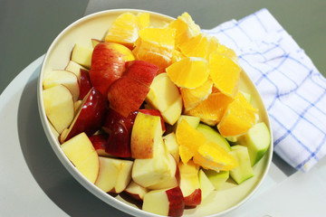mix fresh healthy fruit