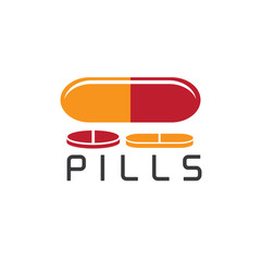 pills vector design template