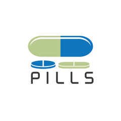 pills vector design template