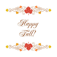 Happy fall card