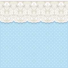Retro background with lace border