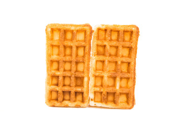 Freshly baked belgium waffles