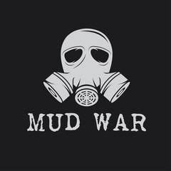 gas mask vector design template